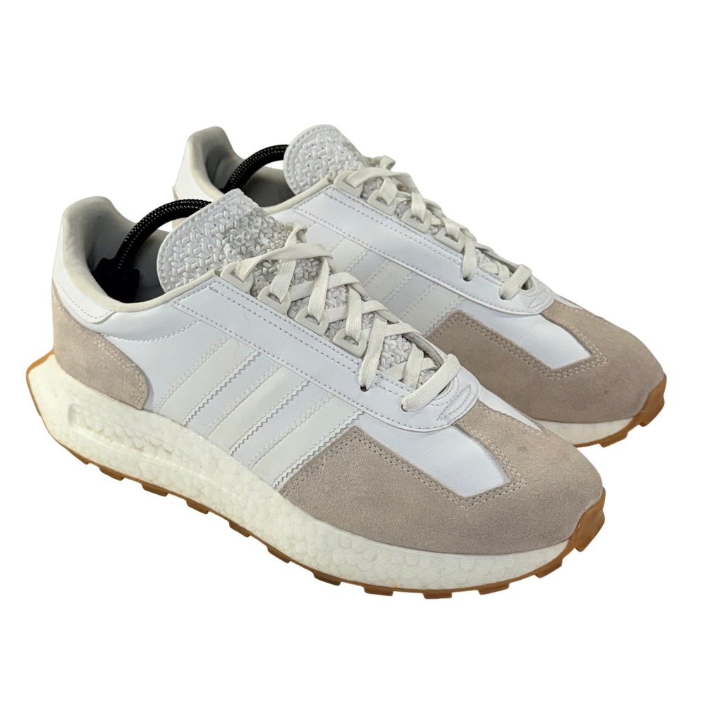 Adidas Retropy E5 Sneakers Mens 10 White Beige Retro Streetwear Athleisure Shoes